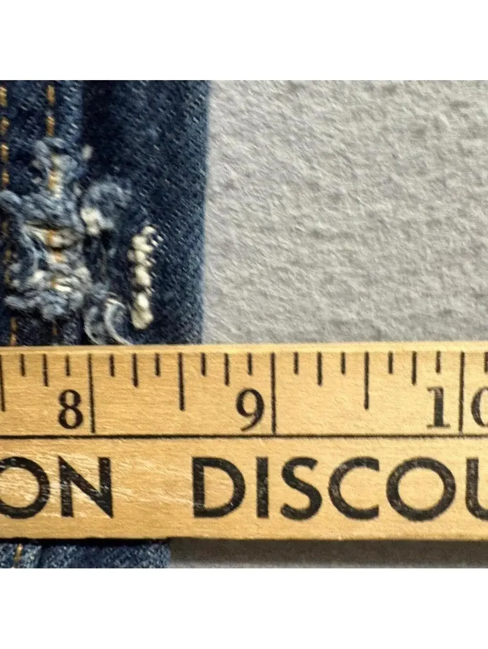 Levis 505 Regular Fit Distressed Jeans Mens 36x29 Blue Denim Heavy Destroyed